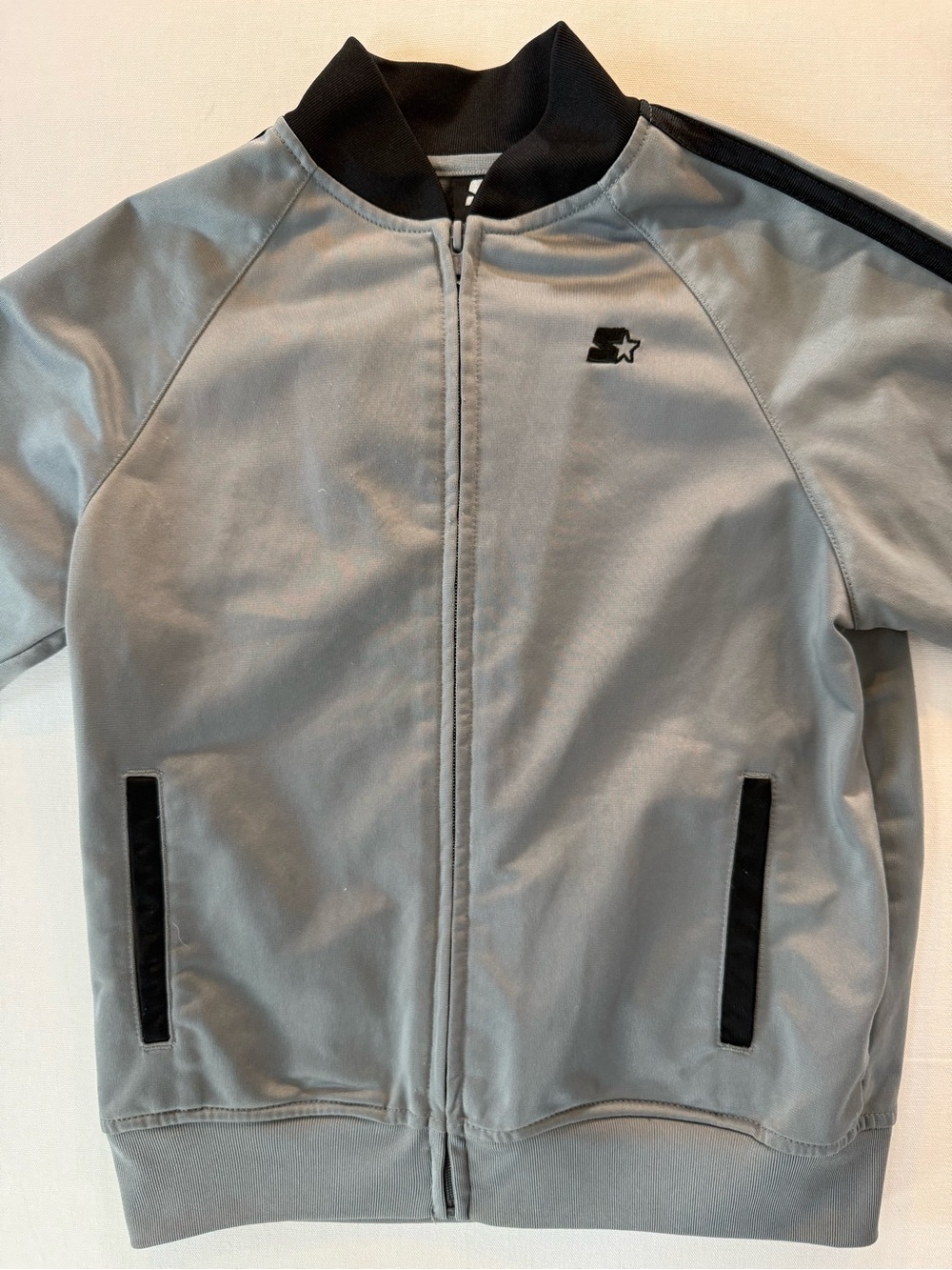 STARTER Grey Jacket with Black Trim for Kids